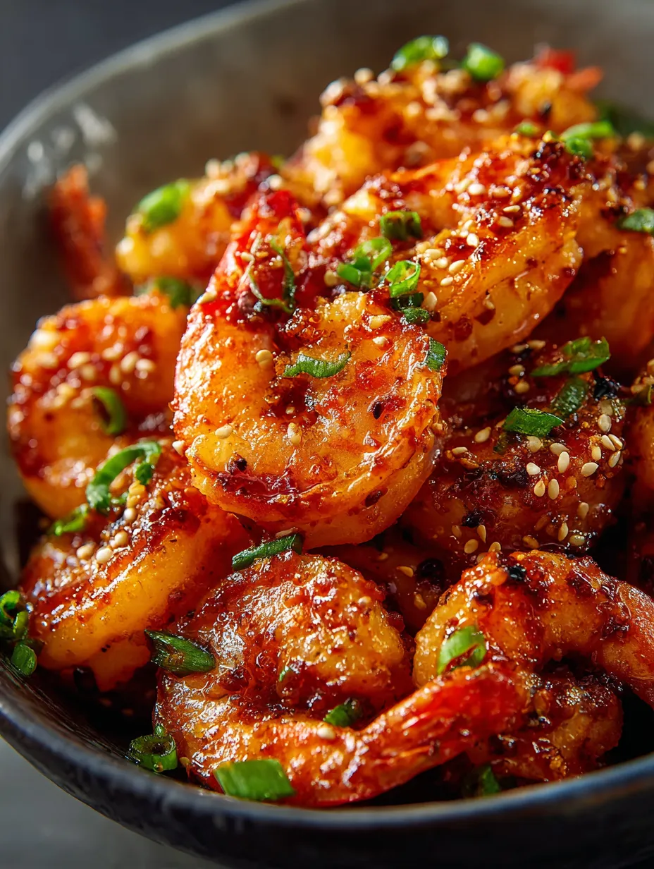 A bowl of shrimp with spices.