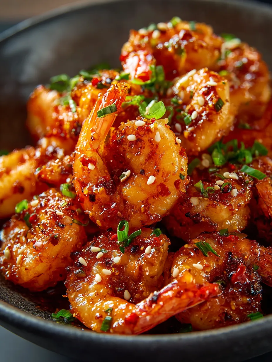 A bowl of shrimp with spices.