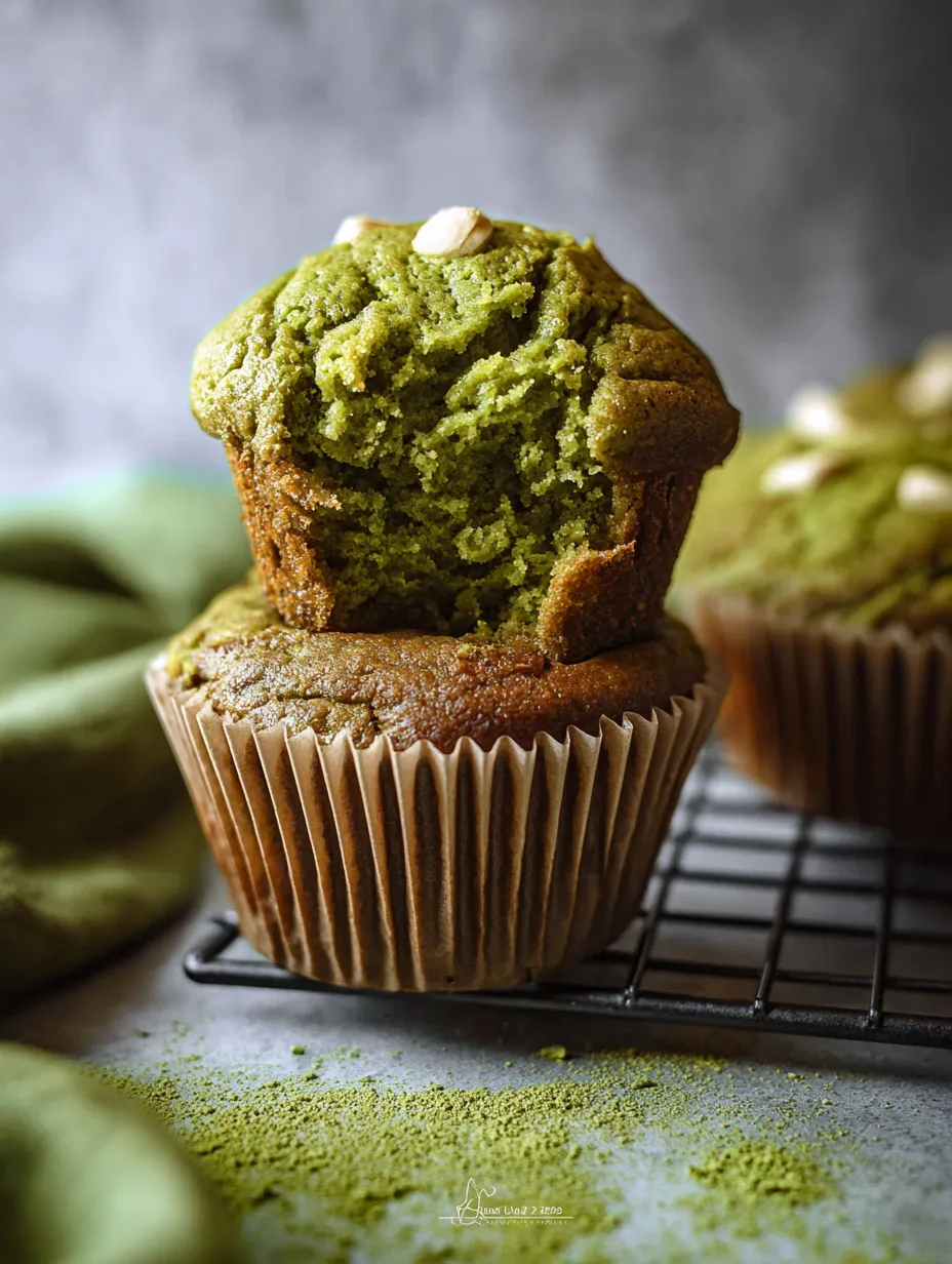 A cupcake with green frosting on it.