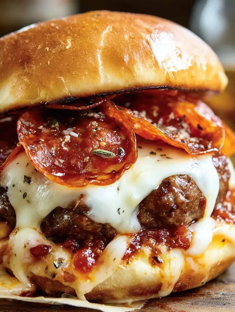 A close up of a pepperoni pizza.