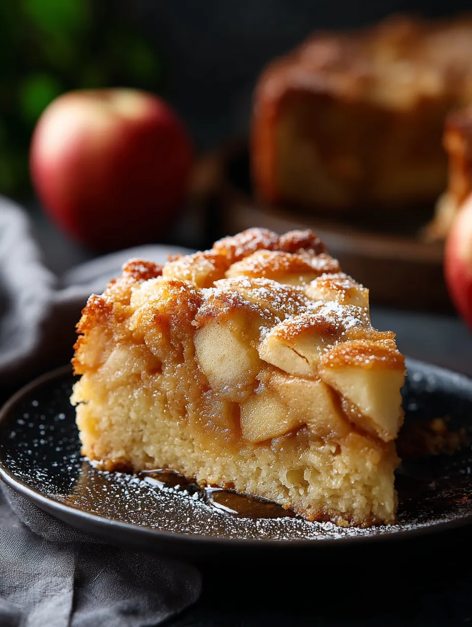 A slice of apple pie on a plate.