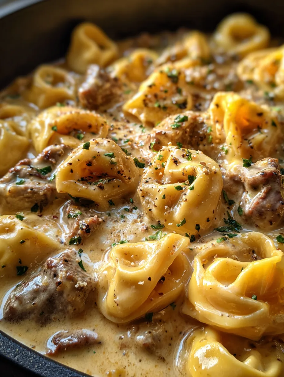 A bowl of pasta with meat and cheese.
