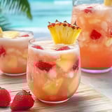 Strawberry Piña Colada Punch