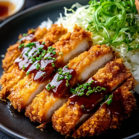 A plate of food with sauce and vegetables.