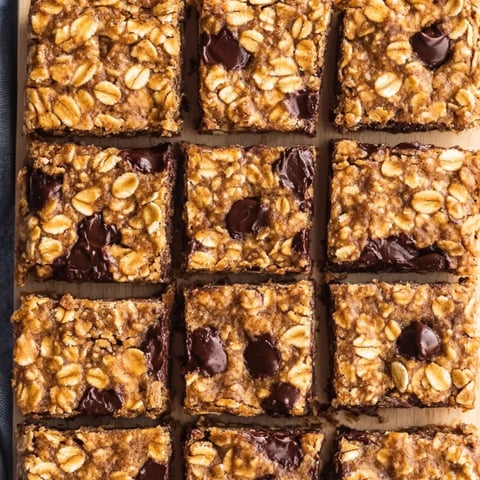 A square of chocolate and nuts.
